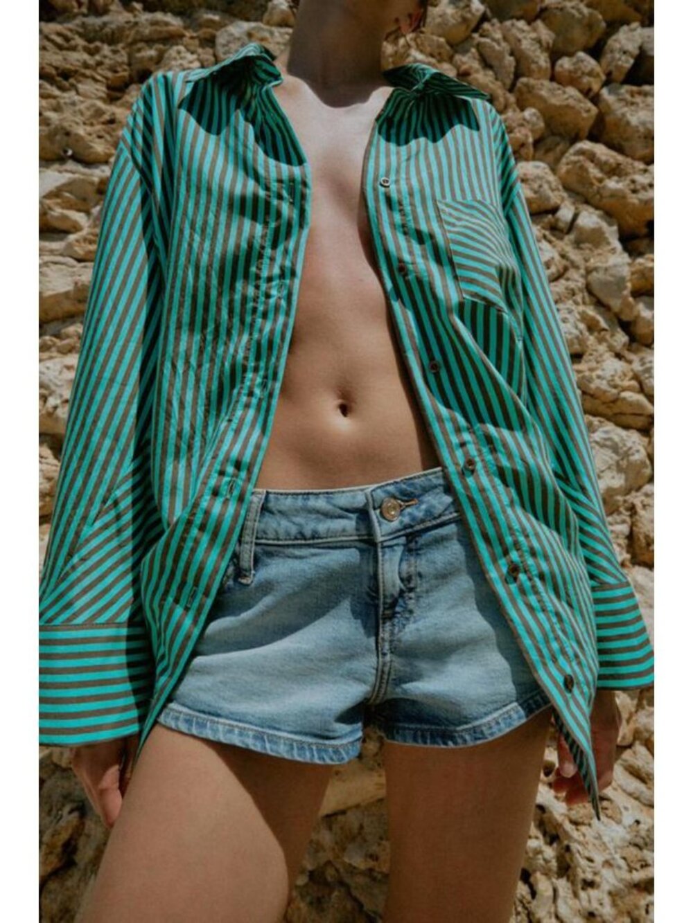 ZARA OVERSIZED STRIPED SHIRT